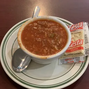 Stuffed Pepper Soup. Excellent!