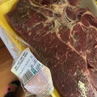 Spoiled bone in chuck roast