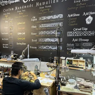 Our jewelry is 100% made in Hawaii and making right here!