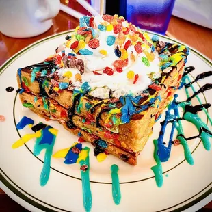 Fruity Pebble French Toast