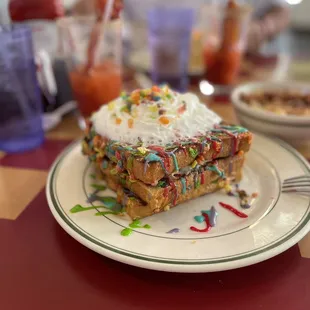 Fruity Pebble French Toast