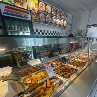 a variety of food items