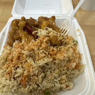 Spicy orange chicken