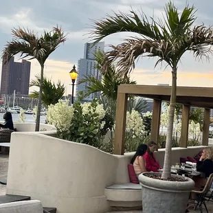 Sitting outdoors @ Maximon Baltimore Inner Harbor