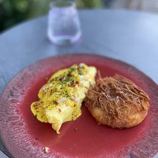 Crab omelette