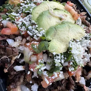 Carne asada nachos