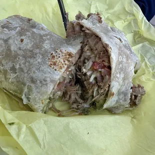 Carnitas burrito