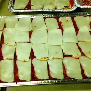 Triple Layer Eggplant Parm Tray!