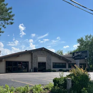 the front of the restaurant