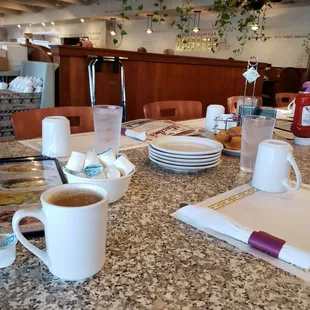 Waiting for breakfast meeting to start, got there a little ahead of time.