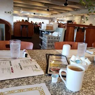 Very large restaurant.  Quick service even when it got busy.