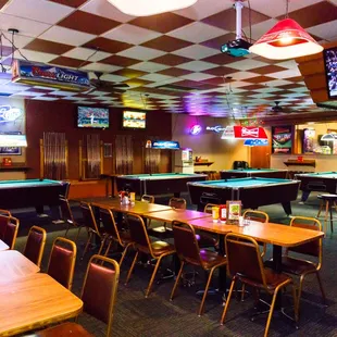 billiards and pool tables