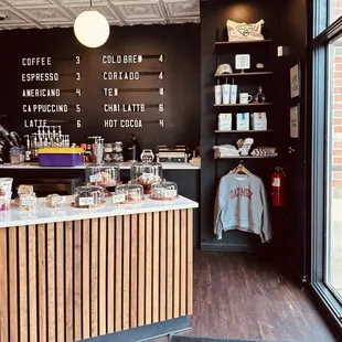 Maxine&apos;s front counter.