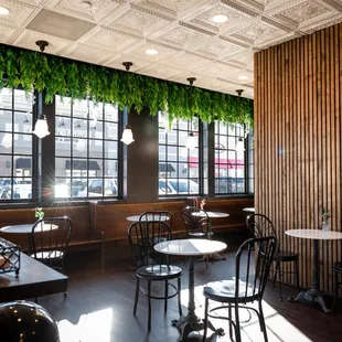 the interior of a coffee shop
