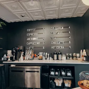 Menu and front
