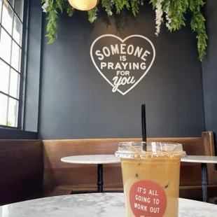 Lavender vanilla oatmilk iced latte