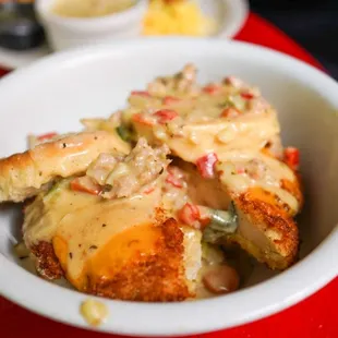 Chicken and biscuit bowl