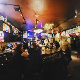 Wesat next to the front entry window and could see everything inside.