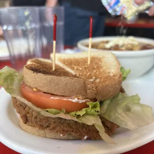 country fried steak sandwich