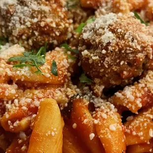 Cavatelli with Meatballs