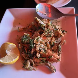 I specifically came for the frog legs and deep-fried sautéed garlic