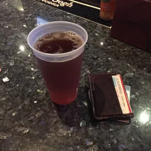 After class beer on campus while I wait for the regional rail.