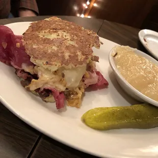 Potato Pancake Reuben