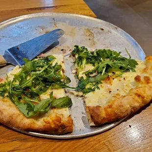 Arugula and Prosciutto pizza