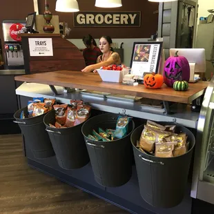 Girls at work on Halloween!