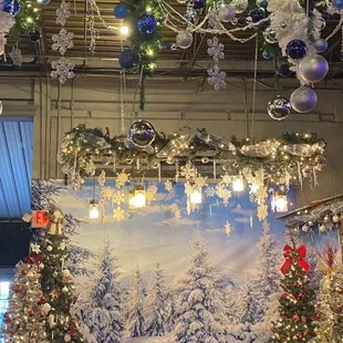 Part of the decorations in the restaurant