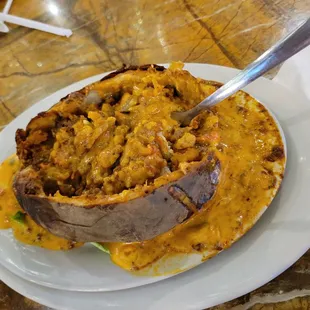 Chili Cheese Baker (with Queso substituted)