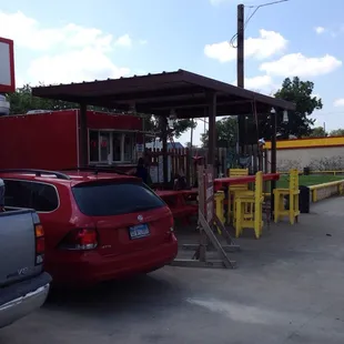 cars parked in a parking lot