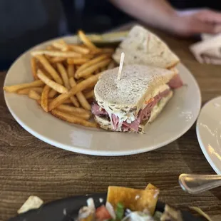 Corned Beef and Pastrami Combo. Really good