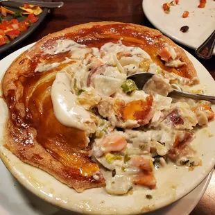 Chicken pot pie insides!