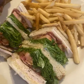 Warm Roasted Hand-Cut Turkey Club Sandwich