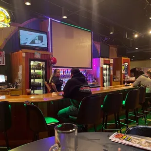 people sitting at the bar