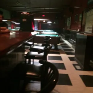 Plenty of pool tables