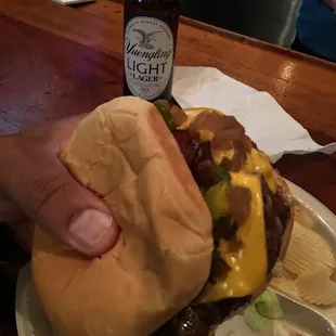 Double meat bacon cheeseburger