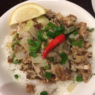 Lechon Kawali Sisig Rice Bowl