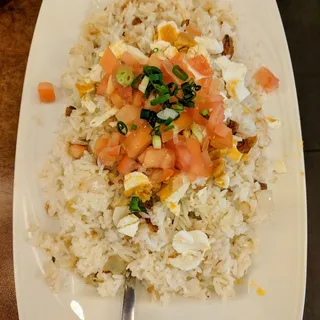 Salted Fish Fried Rice with Salted Duck Egg