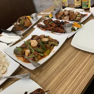 Lechon Kawali, Bangus, Pinakbet