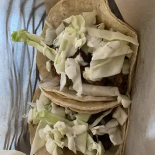 Pulled pork street taco