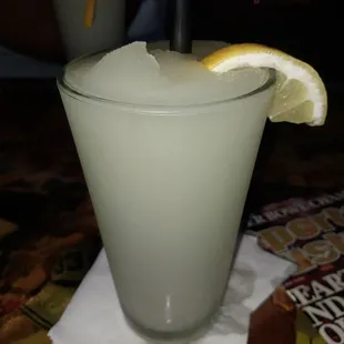 a glass of lemonade