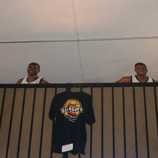 Looking up to the second floor