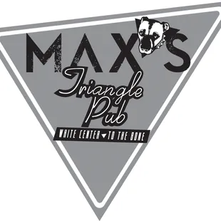  triangle with the logo of the restaurant