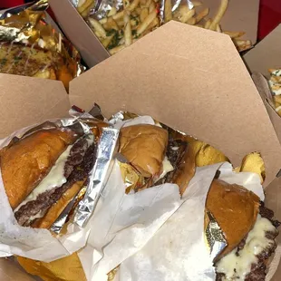 3 Wagyu Doubles and Fries