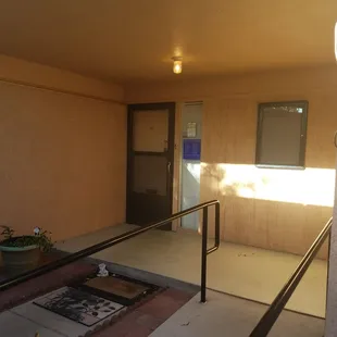 Entrance to the housing office.