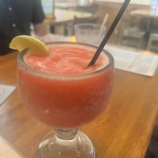 Giant strawberry daiquiri!