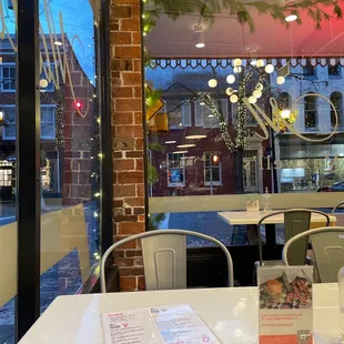 View to the outside, over the holidays.