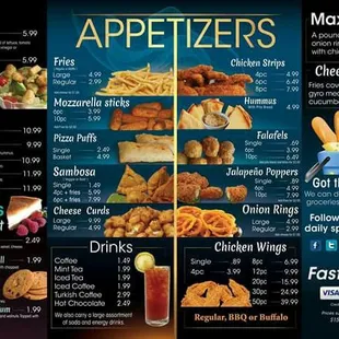 the menu
